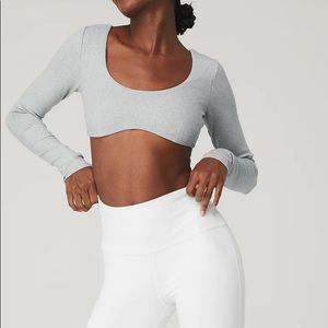 alo yoga defined long sleeve bra